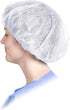 Disposable Bouffant Caps, 100 Pcs, Breathable, Latex-Free, Elastic Edge for Secure Fit