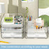 Stackable 4-Tier Paper Organizer for Desk, Clear Desk Accessories & Workspace Organizers, Ideal for Office Supplies