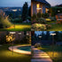 ifofo 4 Pack 30" Ip65 12H Solar Garden Lights Outdoor Tall Solar Pathway Lights Waterproof for Outside Up to Bright