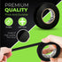 Black Electric Tape 10 Pack - 3/4 inch x 66ft PVC Electrical Insulating Tape, Waterproof, U/L Approved