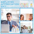 Briwooody 120 Set Set Employee Appreciation Gifts Bulk for Coworkers Mixed Thank You Gift with Glow in the Dark Resin