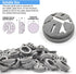 120 Pcs 3/8-1/2 Inch Electrical Box Cable Connectors, Non-Metallic Push in Wire Connectors