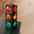 Kicko Traffic Light Prop, 12.25 Inch - Novelty Traffic Light Lamp for Kids, Plug-in Blinking Bedside Lamp