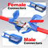 AIRIC Spade Connector Kit, 100 Pcs Male and Female 22-10 Gauge Nylon Electrical Crimps for Auto Speaker Wiring
