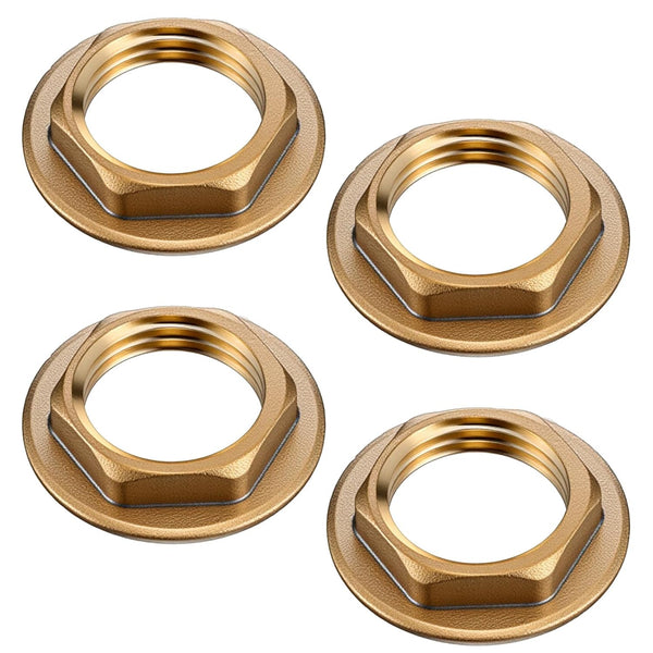 Qulkws 4 Pack 1/2" Female Locks Nut Pipe Fitting Lock Nut with Flange