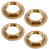 Qulkws 4 Pack 1/2" Female Locks Nut Pipe Fitting Lock Nut with Flange