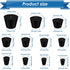 24Pcs Solid Rubber Stopper 11 Assorted Sizes 000# - 8# for Flask, Plug Holes, Lab Seal Rubber Stoppers