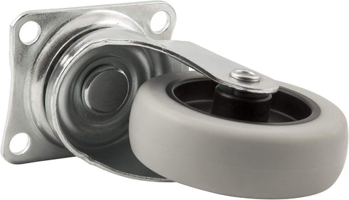 Titan 3" Thermoplastic Rubber Swivel Caster, 110-lb. Capacity, Gray