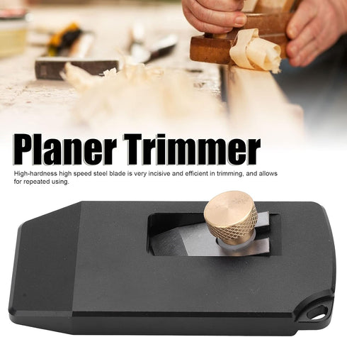 Mini Handle Trimmer, Manual Woodworking Trimming Kit for PVC ABS Melamine, Planer Tool with High Speed Steel Blade