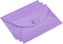 PATIKIL Gift Card Envelopes, 24 Pack Heart Shaped Clasp Mini Envelope for Birthdays, Weddings, Purple.