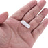 MECCANIXITY Magnetic Stirrer Mixer Stir Bar Rod 25mm(1") x8mm PTFE Coating Magnet White for Laboratory, 10Pcs