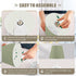 GOODOLD 3 6x11 Sage Green Solid Table Lamp for Bedroom, Lighting Modes LED Bedside Lamps Fabric Shade Desk Lamp