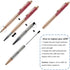 Fancy Metal Ballpoint Pens - Floating Glitter Dynamic Liquid Sand Pen, Black Ink, 3 Count