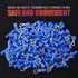 Hilitchi 100Pcs 16-14AWG Insulated Terminals Ring Electrical Wire Crimp Connectors (Blue, M5)