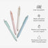 U Brands U-Eco Recycled Gel Click Pens, Set of 12, Pastel Speckle, Medium Point, Black Ink