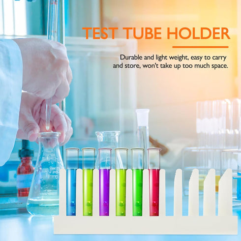 iplusmile Test Tube Drying Rack, 66 Place Pillar Stand for Drying Test Tubes, Random Color