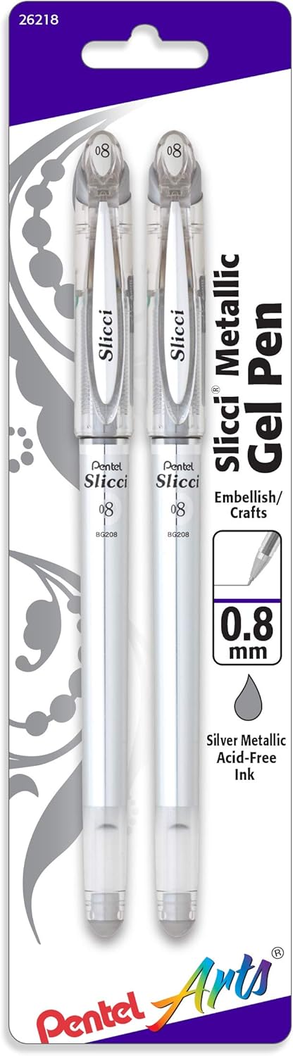 Pentel Quality Gel Ink Rollerball Pen (BG208BP2Z)