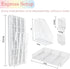 Desk Organizers and Accessories, 4 Tier Tray Letter Paper Organizer with Vertical File Holder for Office Supplies, White