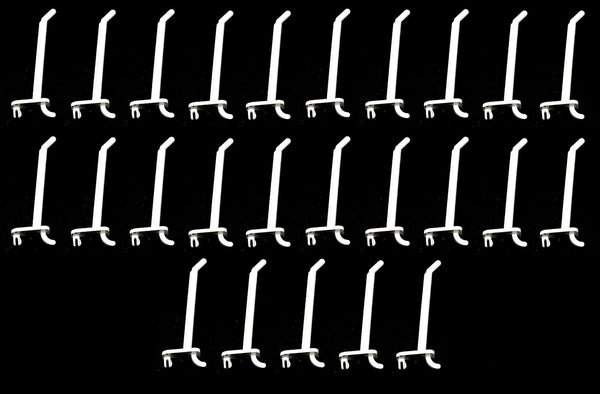 JSP Manufacturing 4" Plastic Pegboard Hooks for Garage, Tools, Storage, Jewelry, Craft - Multi-Colors (25 Pack)