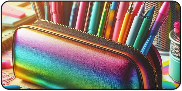 GENERIC Vibrant Colors Color-Changing Desk Mat - Premium Quality Rubber Base
