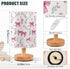 Pink Bows Hearts Flower Bedside Table Lamp Small Desk Lamps Linen Fabric Shade Decorative Nightstand Lamp LED with USB