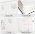 Dotted Journal Notebook, Large B5 Hardcover Leather, 312 Numbered Pages, 100gsm No Bleed Dot Grid, 7.6'' X 10''