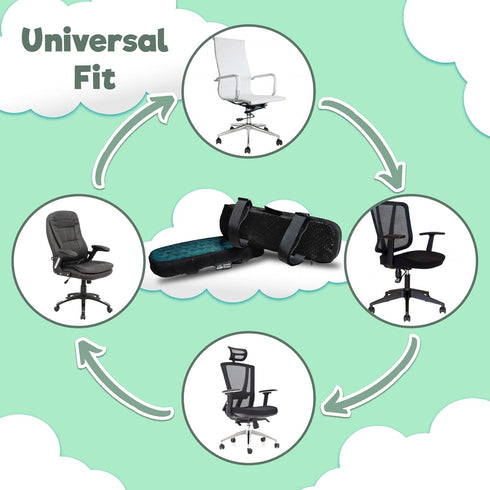Memory Foam Armrest Pads for Office Chair, Cooling Gel Covers for Gaming Chair, Desk Chair Elbow Pillow