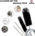 Flexible Drain Brush, 66 Inch Long Double Ended Hose Pipe Cleaners, 58 Inch Tube Cleaning Brush, 2 Pack 8 Inch Straw