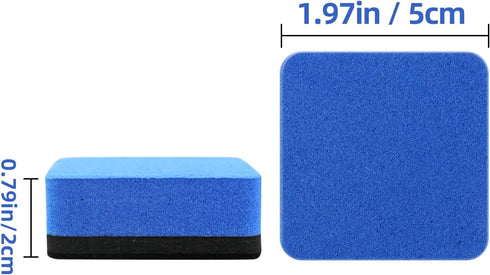 Dry Erase Eraser,12 Pack Magnetic Whiteboard Erasers,Small Dry Erase Board Erasers for Classroom, Home, and Office (12) by Xloey