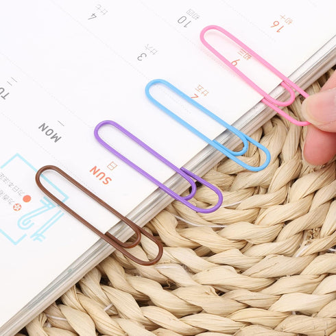 Paper Clips, 400 Pcs, Medium Jumbo Colored Paper Clips for School Office Personal Use
