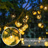 60 40ft 8 Solar String Lights, Small Crystal Ball Outdoor String Light LED Lighting Modes Waterproof Solar Powered