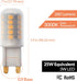 Newhouse Lighting G9 LED Bulb Halogen Replacement Lights, 3W (25W Equivalent), 260 Lumens, 120V, 3000K by Newhouse Lighting