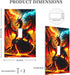 HTSAHKV 3 5 Inch Dragon Wall Plate Light Switch Cover Single Gang Outlet Faceplate Print Plate Cover X
