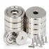 DUGUJIUJIAN Round Base Rare Earth Neodymium Pot Magnets,for Industrial Purposes Heavy Duty,Size 0.63"*0.2"