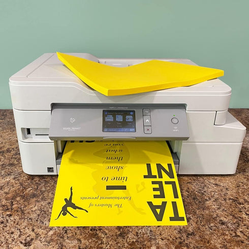 8.5" 11", 20lbs, 100 Colored Bond Paper Bundle x Pages, Yellow