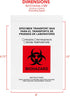GPI - 8" X 10" 100 Pack, Biohazard Specimen Zip Bags, 2 Mil Thick for Laboratory or Health Care Facility Samples