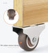 1 Inch Fixed Caster Wheels, Small Caster Wheels + Screws, Low Profile Castor, Set of 8 No Floor Marks Silent Casters