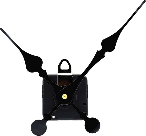 Youngtown 12888 High Torque Quartz Clock Movement Replacement Parts with 8.15 Inch Long Spade Hands