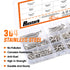 210-Pcs 304 Stainless Steel Round Pan Head Phillips Cross Wood Screws Assortment Kit, # 6 5/16'' to 1-1/2''