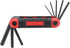 Allen Wrenches Sets, Red Folding Metric Hex Key Socket Set (8-Piece)
