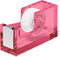 OfficeGoods Modern Acrylic Tape Dispenser - Non-Slip Rubber Holder, Perfect for Home, School, or Office Desk (Pink)