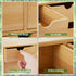 Bamboo Desk Organizer with 3 Drawers, Makeup Storage Drawer, Tabletop Organization Box for Home Office Workspace,