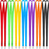 YOUOWO Cruise Lanyards Solid Durable 14 Pack 7 Colors for ID Card Badge Holder Office Neck Keychain