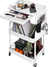 BLULEE 3 Tier Rolling Cart with Wheels and Drawers,Utility Storage Organizer Cart with