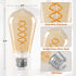 Decoaui ST64 E26 Bulbs, Dimmable, 4W(40W 300 2500K 25000 1-Pack LED Vintage Edison Light Light Amber Glass, Equivalent)
