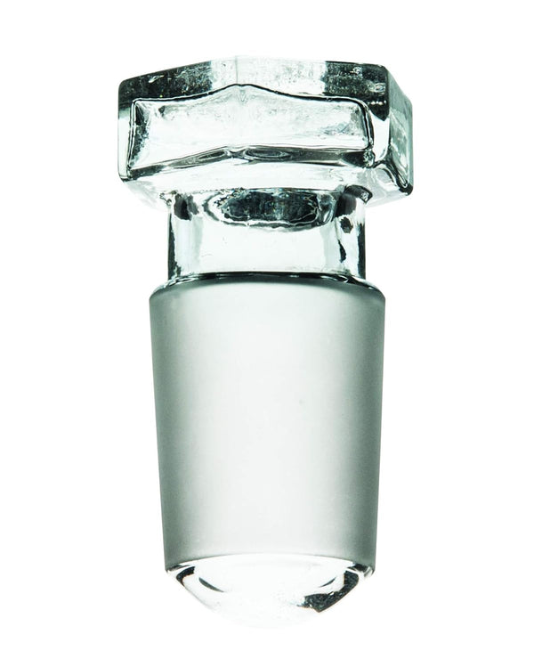 Hollow Stopper, Hexagonal - 24/29 Cone - Round End - Borosilicate Glass - Eisco Labs