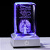 Movdyka House Warming Gifts New Home, Bless This Home Laser-Engraved Crystal Cube