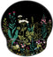 Ergonomic Mouse Pad with Wrist Support Gel, Cute Soft Wrist Rest Pad, Non-Slip Rubber Base, Garden Flowers