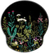Ergonomic Mouse Pad with Wrist Support Gel, Cute Soft Wrist Rest Pad, Non-Slip Rubber Base, Garden Flowers