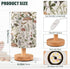 Oarencol Bedside Table Lamp Mushrooms Nightstand Lamp with Wood Vintage Flower Leaves Desk Lamps for Bedroom Living
